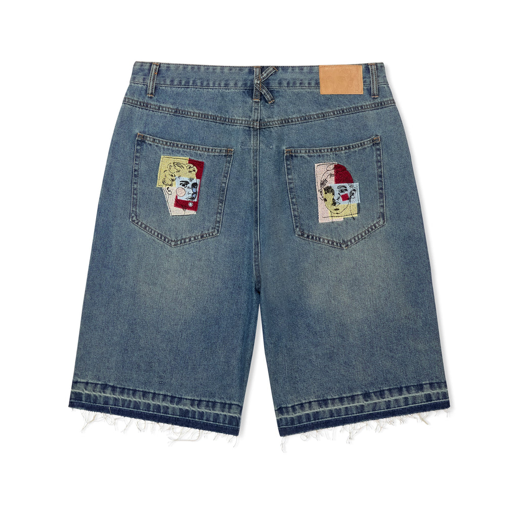 Kidsuper Face Patchwork Baggy Short