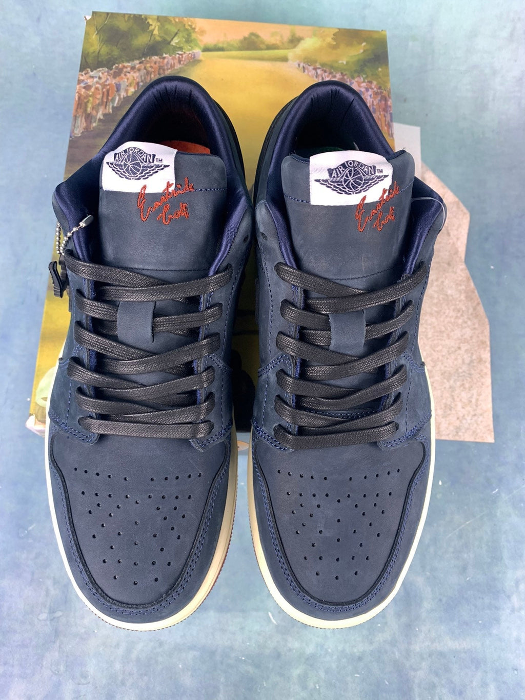 Air Jordan 1 Low Golf Black/Blue Unisex Sneakers DV1759-448