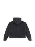 LOSTSHDWS distressed script-print hoodie