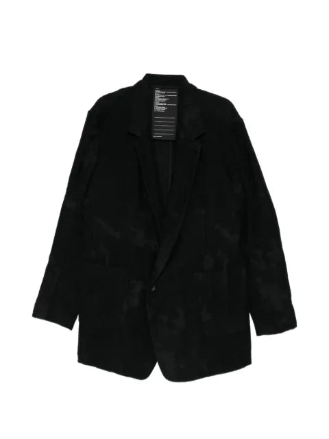 Nude:Masahiko Maruyama distressed-effect single-breasted blazer