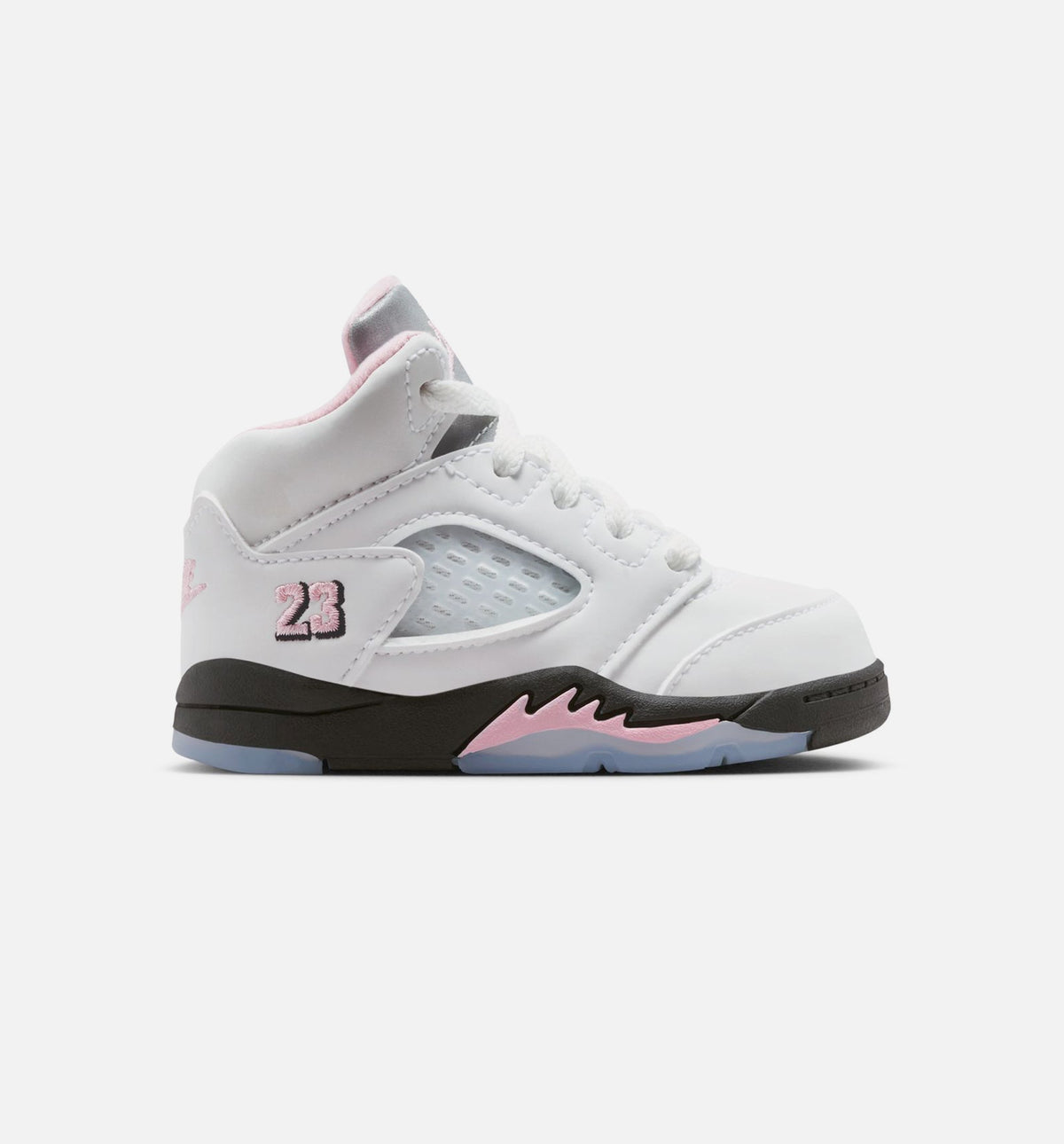 Air Jordan 5 Retro 'Medium Soft Pink' - Infant/Toddler Lifestyle Sneaker (White/Black/Medium Soft Pink)