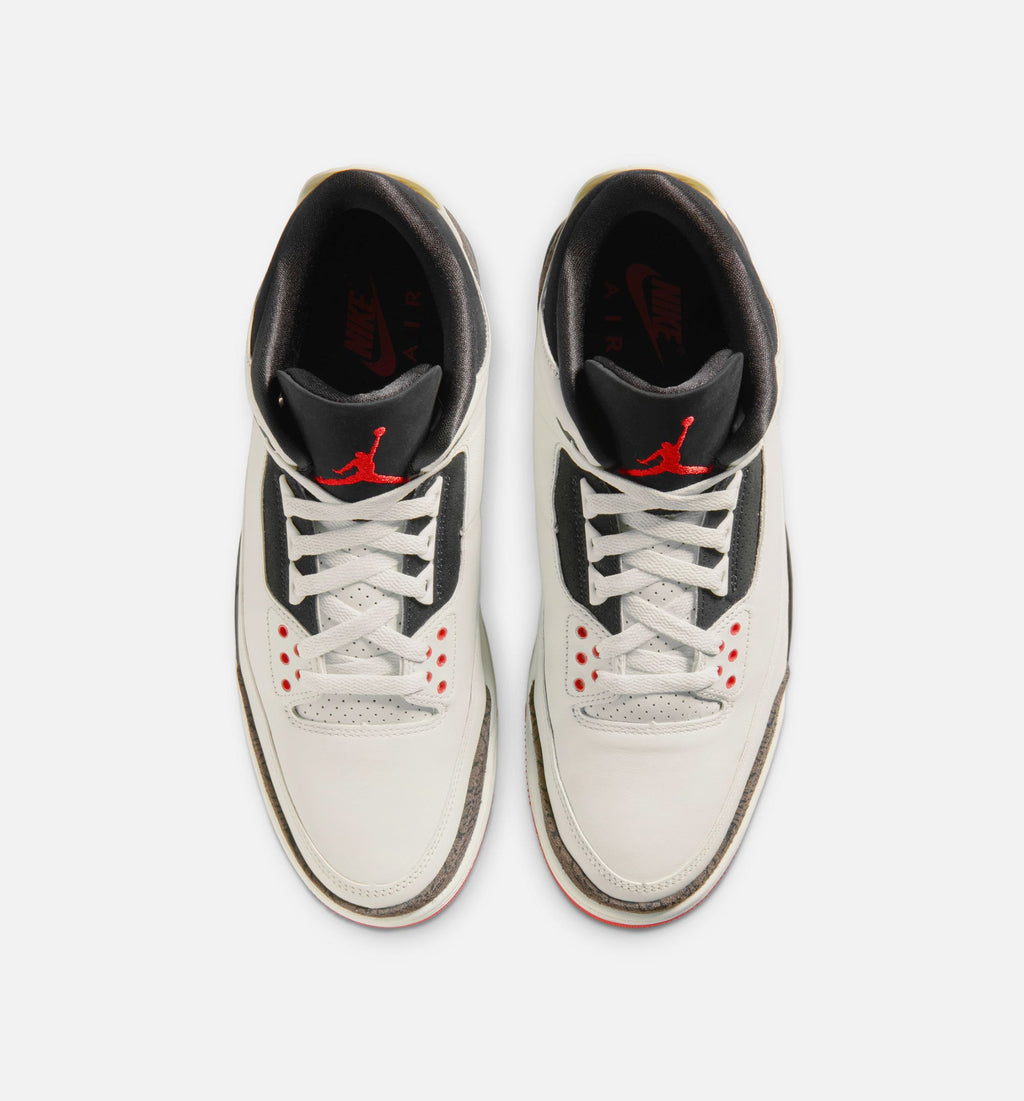 Air Jordan 3 Retro Sail & University Red – Men's Lifestyle Shoe | Sail/Black/University Red/Pale Ivory
